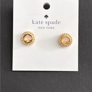 kate spade gold dome stud earrings